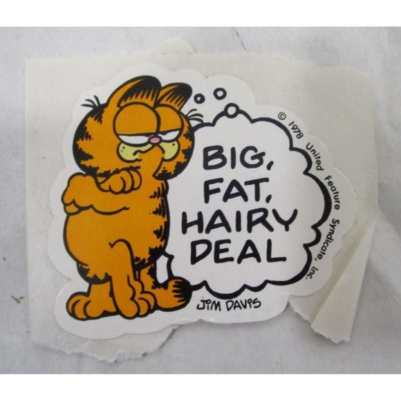 Vintage Garfield Odie Stickers Five Assorted Singles GUC Vintage 1980s - Picture 11 of 13